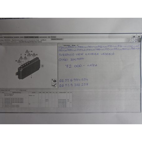 [GYÁRI bontott] BMW - Surround view kamera vezérlő - 3/4/5/6/7 -es modellekhez 