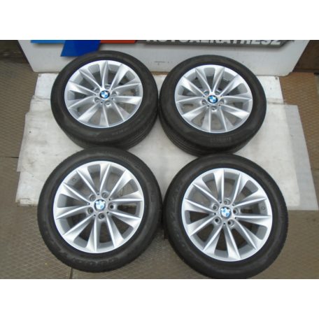 ÁR/db! [GYÁRI HASZNÁLT] BMW - Styling 307 Alufelni szett 18coll - X3 F25 X4 F26 - 245/50R18 - 100W/Y GoodYear EfficientGrip 4619, 7,5mm / Pirelli Cinturato P7 RSC dot:1418 , 3.5,,