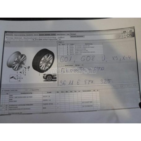 Bmw x3 f25, x4 f26 - gyári alufelni 19x7,5