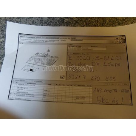 Fényszóró - bmw 3-as sorozat