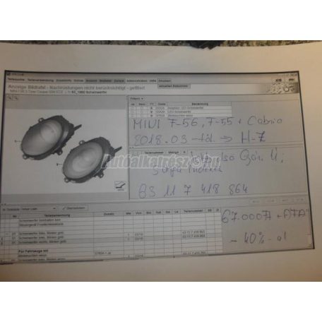 Fényszóró - mini mini,cabrio