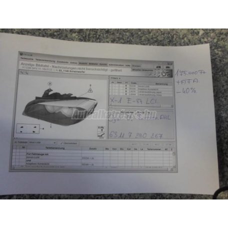 Fényszóró - bmw x1