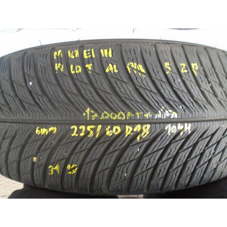 3db! [HASZNÁLT!] Michelin Pilot Alpin téli gumi - 5ZP - 225/60R18 - 104H - 6mm - dot:3120
