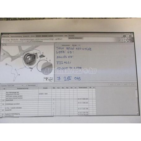 Tank ajtó - bmw 2-es sorozat