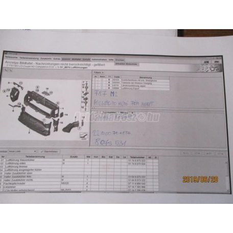 Vízhűtő keret - bmw m2