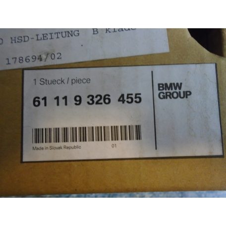 [GYÁRI ÚJ] BMW - HSD Kábelköteg - F30, F32, F07 GT, F10, F11+LCI, F06, F12 F13+LCI, F01+LCI, X3 F25
