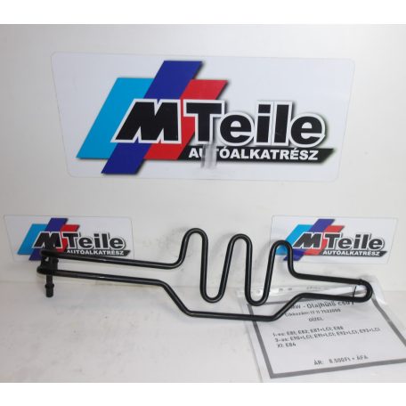 ÁR/DB [GYÁRI BONTOTT] BMW - OLAJHŰTŐ CSŐ - 1-ES; 3-AS; X1 | 17 11 7522050 |