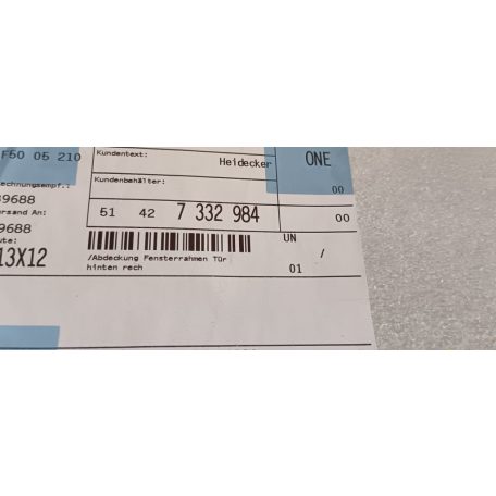 (GYÁRI ÚJ) BMW Hátsó ajtó keret jobb és bal 2-es F46+LCI   ÁR/DB