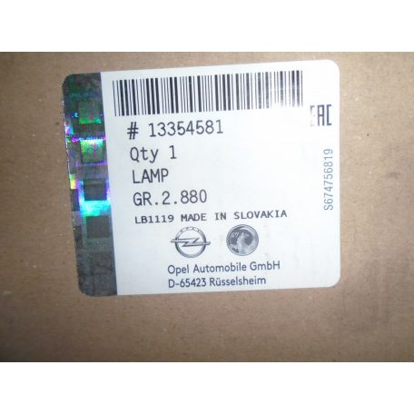 [GYÁRI ÚJ] OPEL - JOBB OLDALI INDEX LÁMPA - OPEL ADAM (2012--->)