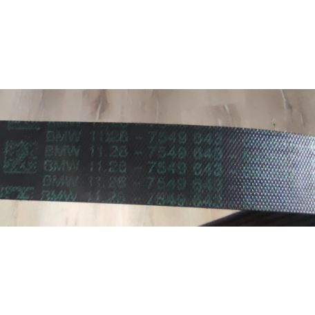 (GYÁRI ÚJ) BMW Hosszbordás szíj 1-es sorozat E81 / E87 LCI / E88 / E82 / 3-as sorozat E90 /+LCI / E91+LCI / E92+LCI / E93+LCI / Z4 E85 / E86 / E89