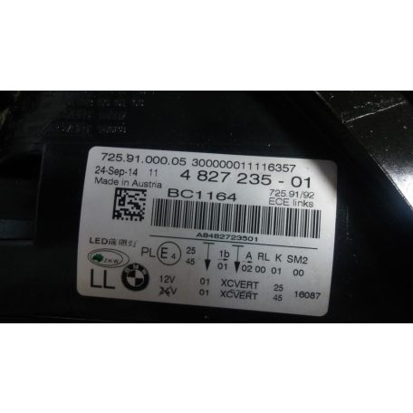 (GYÁRI BONTOTT) BMW F01/F02 ADAPTÍV LED FÉNYSZÓRÓ BAL OLDALI 4827235
