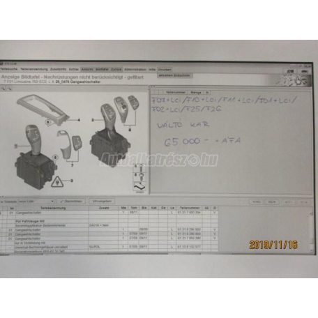Sebességváltó kar - bmw 5-ös sorozat,7-es sorozat,x3,x4