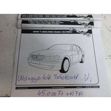 [UTÁNGYÁRTOTT ÚJ] BMW VONÓHOROG BEKÖTŐSZETT | 1-ES / 3-AS / 5-ÖS / 7-ES 