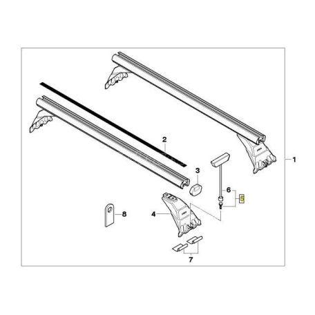 Tető kereszttartó - bmw 3-as sorozat