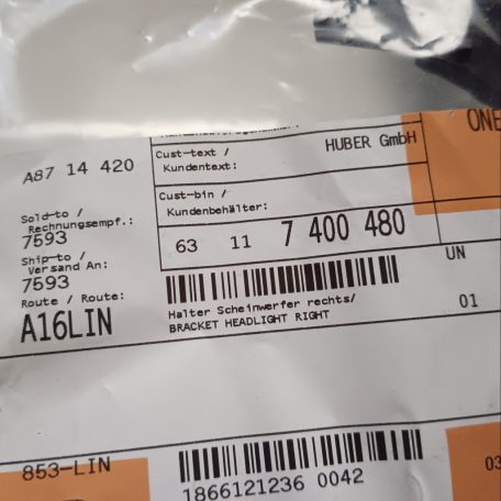 (GYÁRI ÚJ) BMW Jobb első fényszóró tartó 3-as F30 / F31