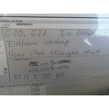 [GYÁRI ÚJSZERÜ,müanyagház sérült!] BMW - Elektromos vonóhorog / 3-as, G20, G21