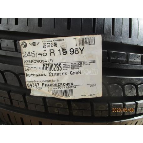 Pirelli pzero rosso nyári 245/45r19 98 y tl 2014
