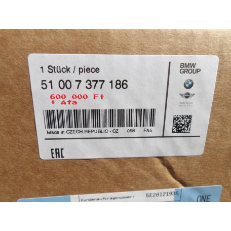 [GYÁRI ÚJ] BMW CSOMAGTÉRAJTÓ |  i3 I01 +LCI | 51 00 7377186 RENDELÉSRE