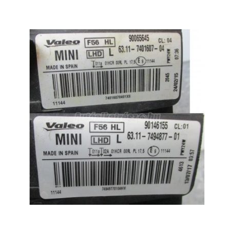 Fényszóró - mini cooper