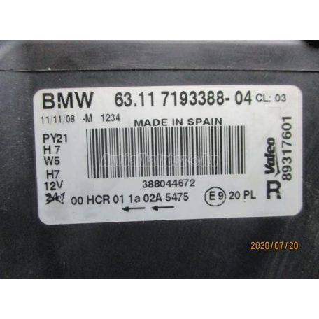 Főfényszóró - bmw 1-es sorozat