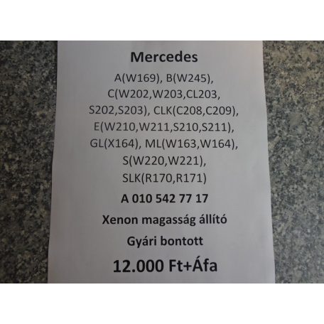 [GYÁRI Bontott] Mercedes Benz - Xenon magasság állító A/B/C/CLK/E/GL/ML/S/SLK