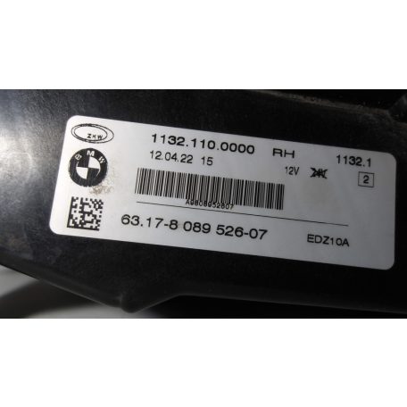 [GYÁRI BONTOTT] BMW F44/F45/F46/F48 G20/G21/G22/G23 G06 JOBB KÖDLÁMPA 8089526