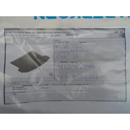 Csomagtértálca - bmw 5-ös sorozat