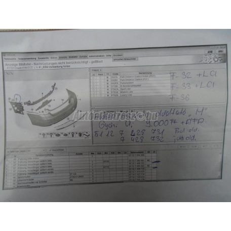 Lökhárító tartó - bmw 4-es sorozat