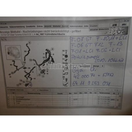 Pótvízpumpa - bmw 5-ös sorozat,6-os sorozat,7-es sorozat
