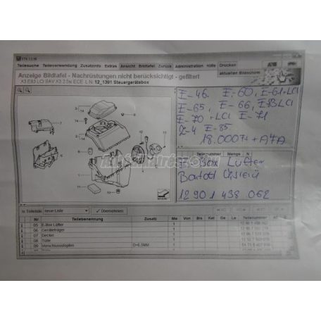 E-box ventillátor - bmw 3-as sorozat,5-ös sorozat,7-es sorozat,x3,x5,x6,z4