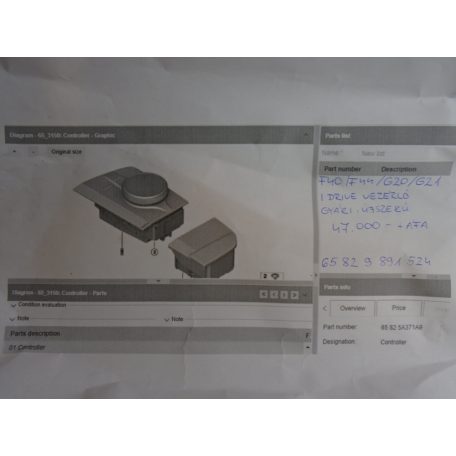 [Gyári ÚJSZERŰ!!!] BMW - iDrive Vezérlőegység - 1-es / 2-es / 3-as sorozat / F40 / F44 / G20 / G21