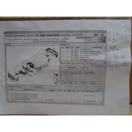 Lökhárító betét - bmw 1-es sorozat