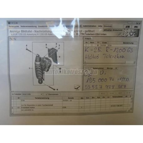 Teleszkóp rugó - bmw r 1200 gs