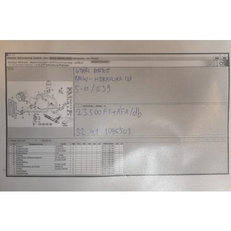 [GYÁRI BONTOTT] BMW - HIDRAULIKA CSŐ - 5-ÖS - /E39/ -| 1095503|