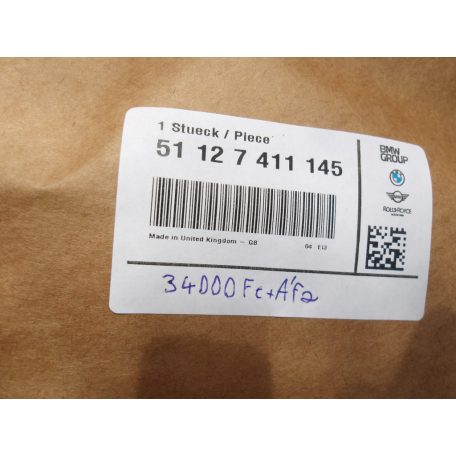 [GYÁRI ÚJ] MINI HÁTSÓ BAL OLDALI LÖKHÁRÍTÓ TARTÓ | COOPER F56+LCI / F57+LCI  | 51 12 7411145