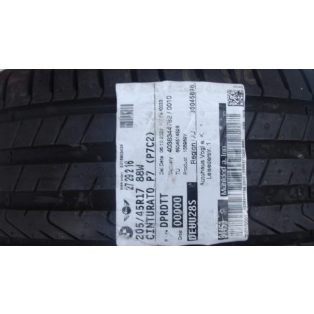 [GYÁRI ÚJ] PIRELII CINTURATO P6 NYÁRI GUMI 205/45R17 DOT2922