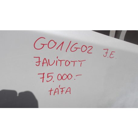 [GYÁRI BONTOTT] BMW G01/G02 JOBB ELSŐ SÁRVÉDŐ JAVÍTOTT