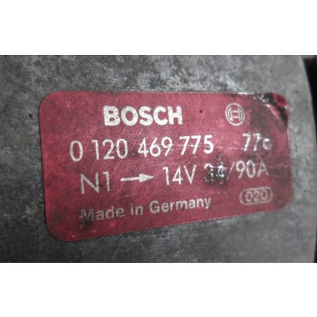 [GYÁRI BONTOTT] BMW - GENERÁTOR -  34-90 A - 5-ÖS ; 7-ES / E34 ; E32 - 3.0i ; 3.5i - BOSCH CIKKSZÁM: 0 120 469 775 