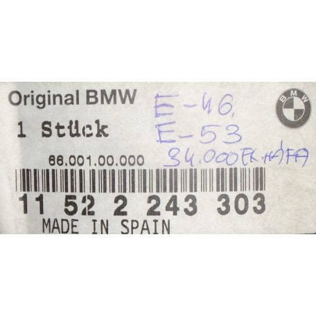 [GYÁRI ÚJ] BMW - HŰTŐ VENTILLÁTOR (7 ÁGÚ)  - 3-AS ; X5 / E46 ; E53 - 1152 2243303