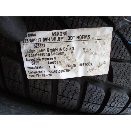 DUNLOP SP WINTER SPORT 3D 225/60 R17 99H RSC