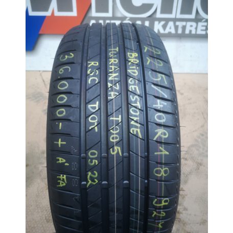1 DB [GYÁRI ÚJ] NYÁRI GUMI - 225/ 40 R18- 92Y - BRIDGESTONE- TURANZA T005 - RSC- DOT: 0522;