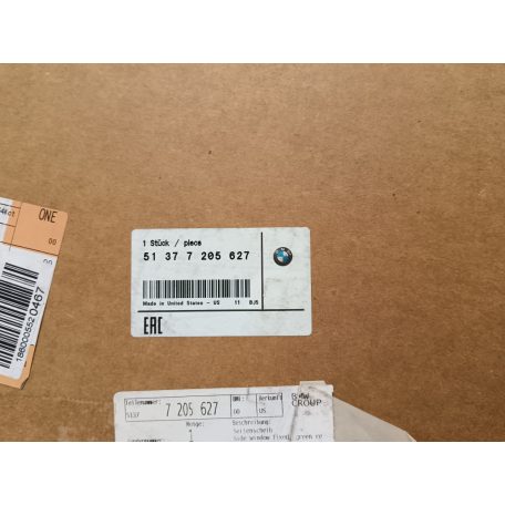 (GYÁRI ÚJ) BMW Oldalüveg jobb és bal hátsó X3 F25