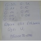 ÁR/SZETT [GYÁRI ÚJ] BMW - ALPINA ELSŐ FÉKBETÉT SZETT - 5-ÖS ; 7-ES ;  8-AS ; X5 ; X6 ; X7 /  G30 ; G31 ; G11 ; G12 ; G14; G15 ; G05 ; G06 ; G07 