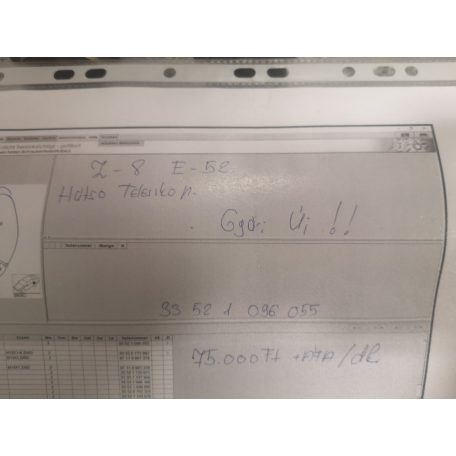 ÁR / DB [GYÁRI ÚJ] BMW - HATSÓ TELESZKÓP | E52 / Z8 | 1096055