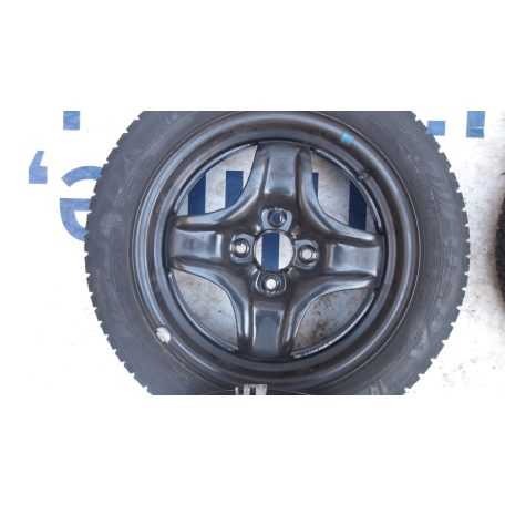 ÁR/DB[GYÁRI ÚJ] OPEL TÉLI SZETT CORSA E /KARL 6X15 ET50 4X100 LEMEZFELNI DÍSZTÁRCSÁVAL 185/55R15 DOT4318