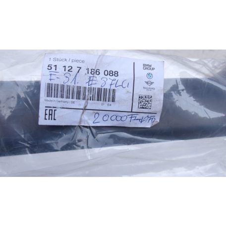 (GYÁRI ÚJ) BMW E81/E87 HÁTSÓ LÖKHÁRÍTÓ BURKOLAT 7186088