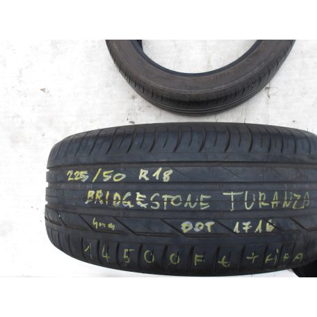 (2DB | ÁR/DB)[GYÁRI HASZNÁLT] BRIDGESTONE - TURANZA T001 | 225/50R18 99W | DOT 1716 | 4MM
