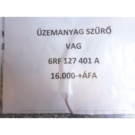 [GYÁRI ÚJ] VAG Üzemanyagszűrő - 6R4127401A