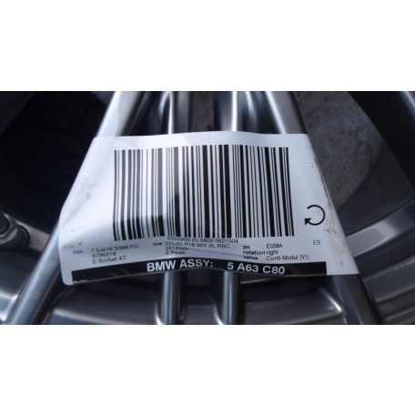ÁR/DB[GYÁRI ÚJ] BMW F20/F21/F22/F23  STYLE 338 7.5JX18 ET45 6796218 TÉLI FELNI SZETT PIRELLI SOTTOZERO 225/40R18 RSC DOT2523