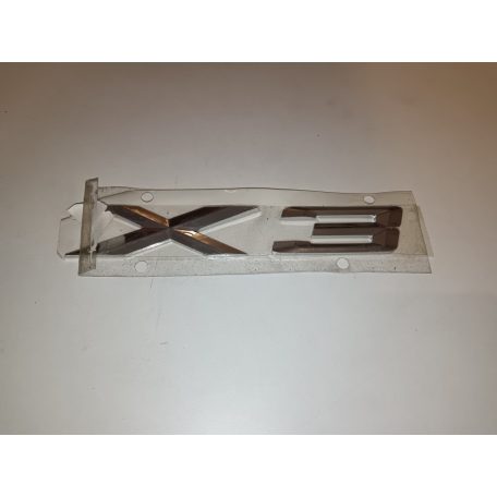 (GYÁRI ÚJ) BMW Öntapadós matrica "X3" X3 E83+LCI